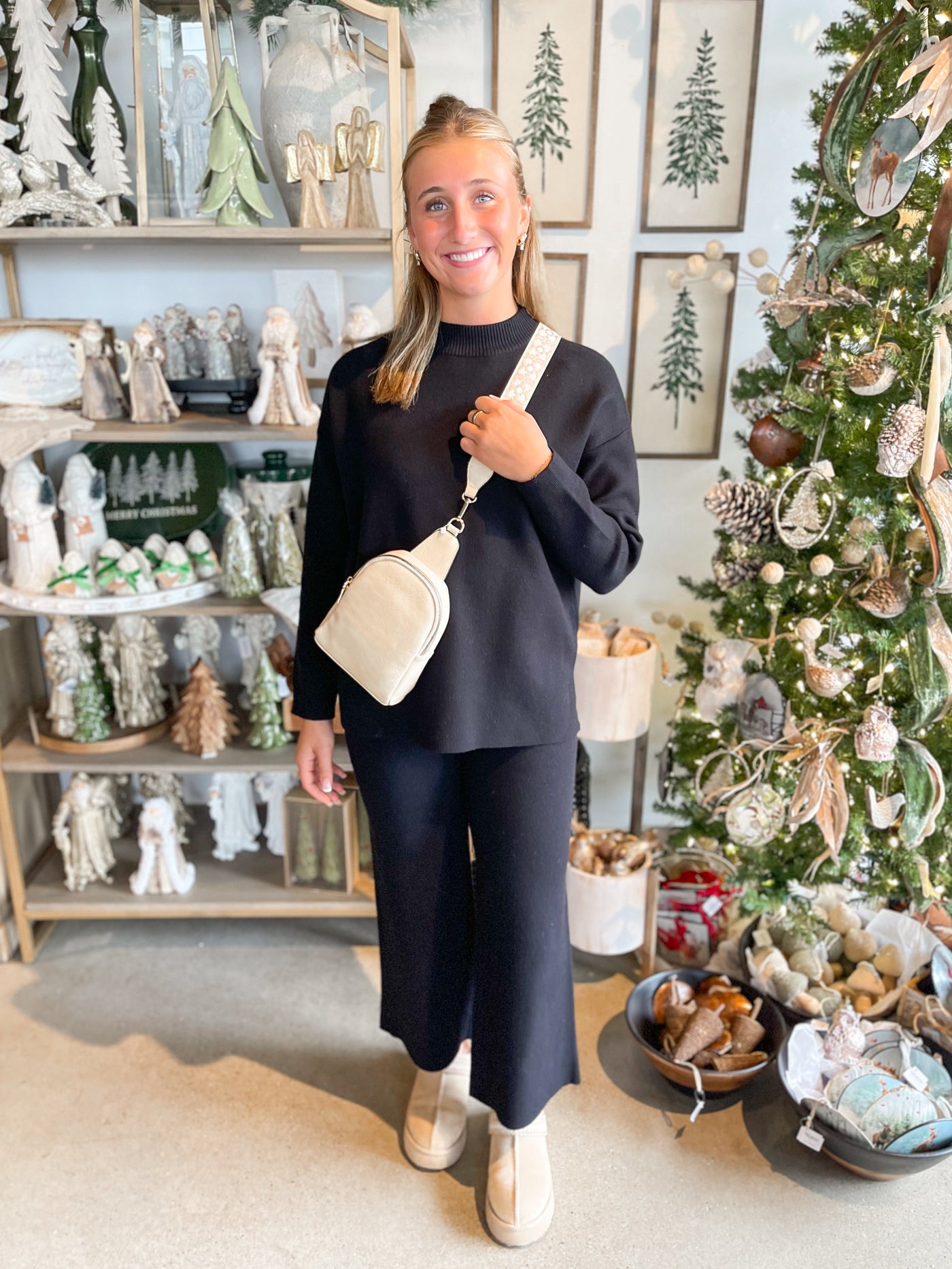 See And Be Seen Black Sweater Set