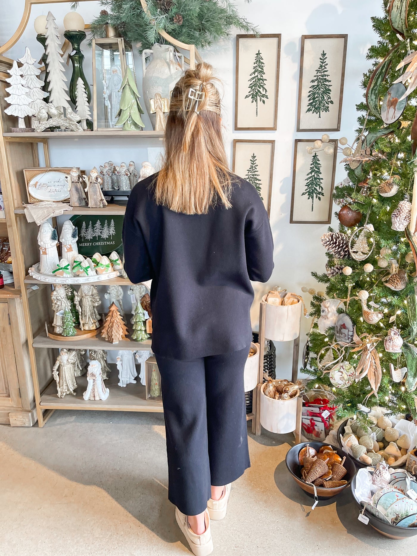 See And Be Seen Black Sweater Set