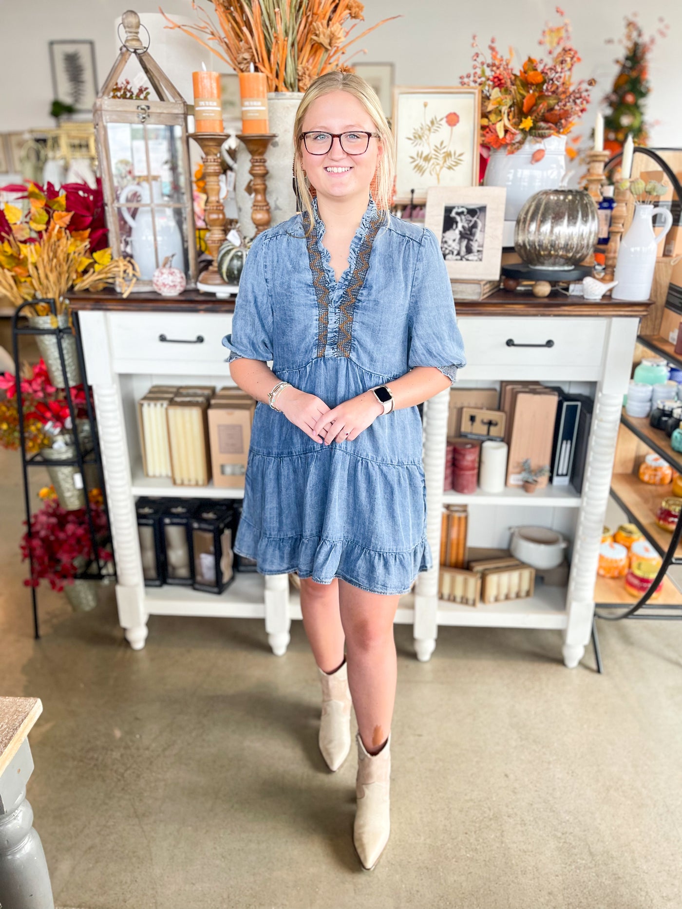 Washed Denim Susan Dress