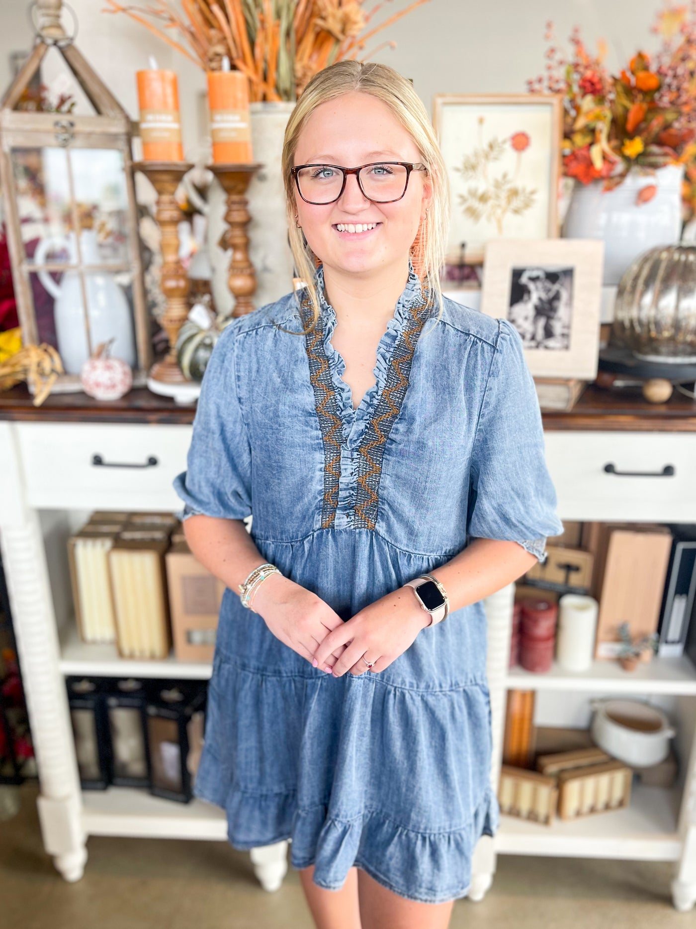 Washed Denim Susan Dress