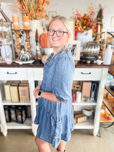 Washed Denim Susan Dress