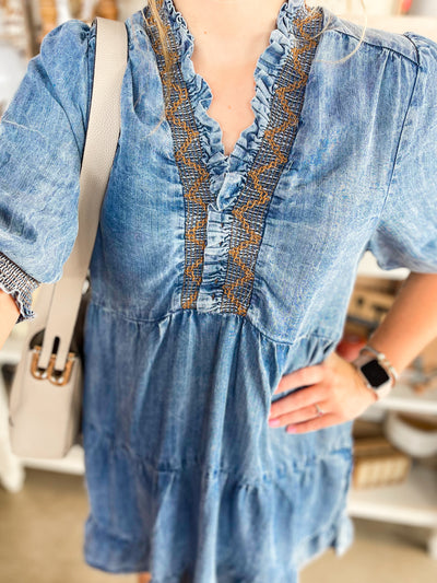 Washed Denim Susan Dress