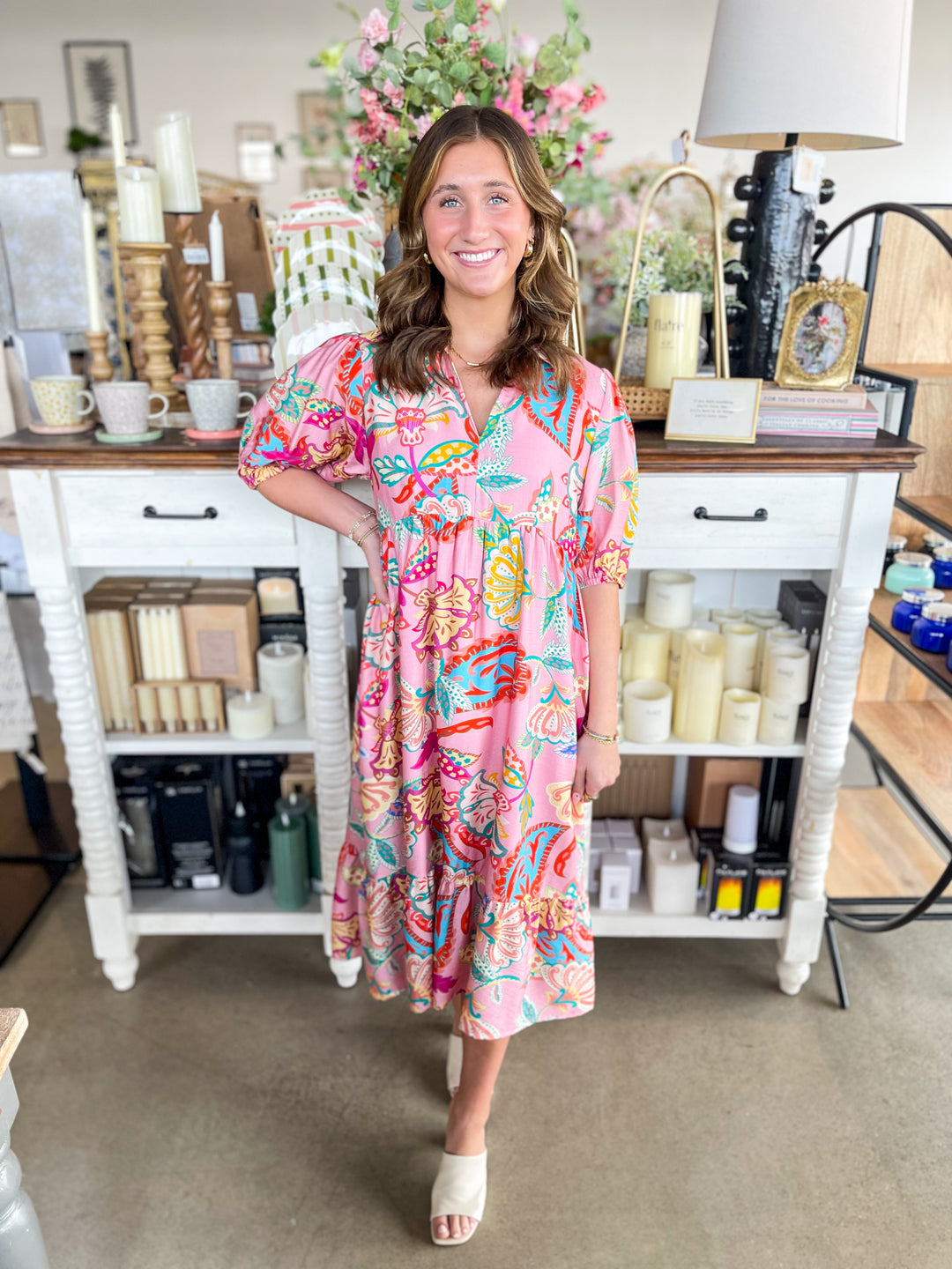 Umgee Pink Mix Michelle Dress – Kenzie Parker