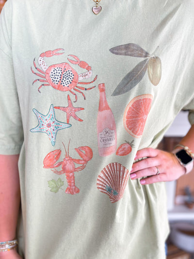 Sage Graphic Mineral Tee