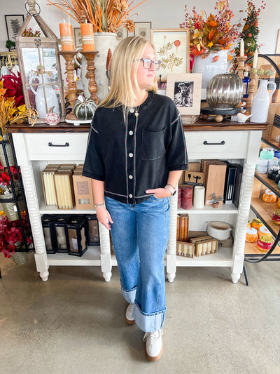Jodifl Black Amie Top