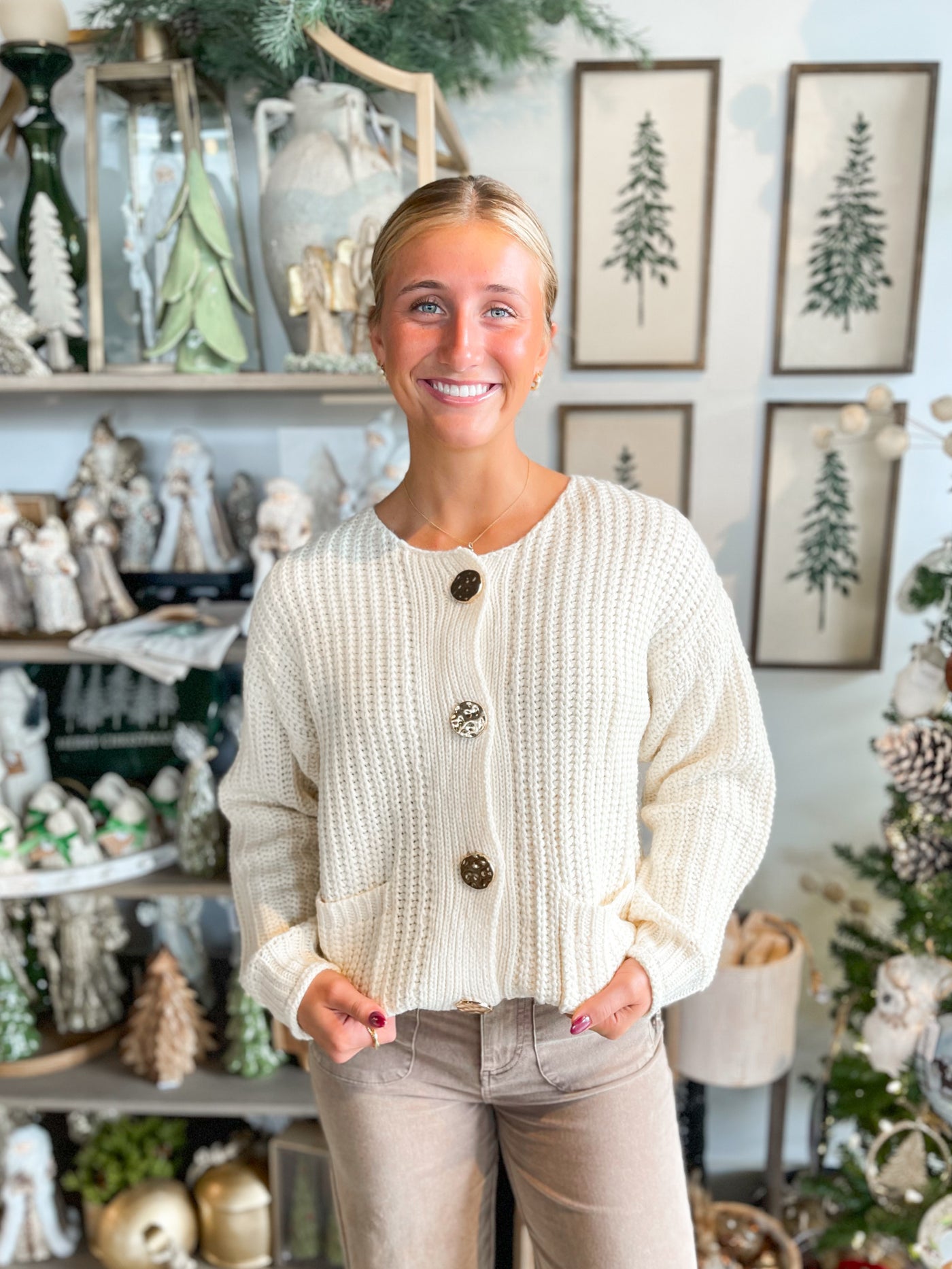 Jodifl Ivory Cardigan