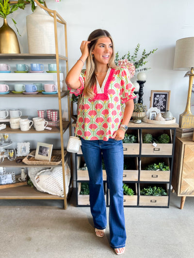 Entro Coral Calypso Top