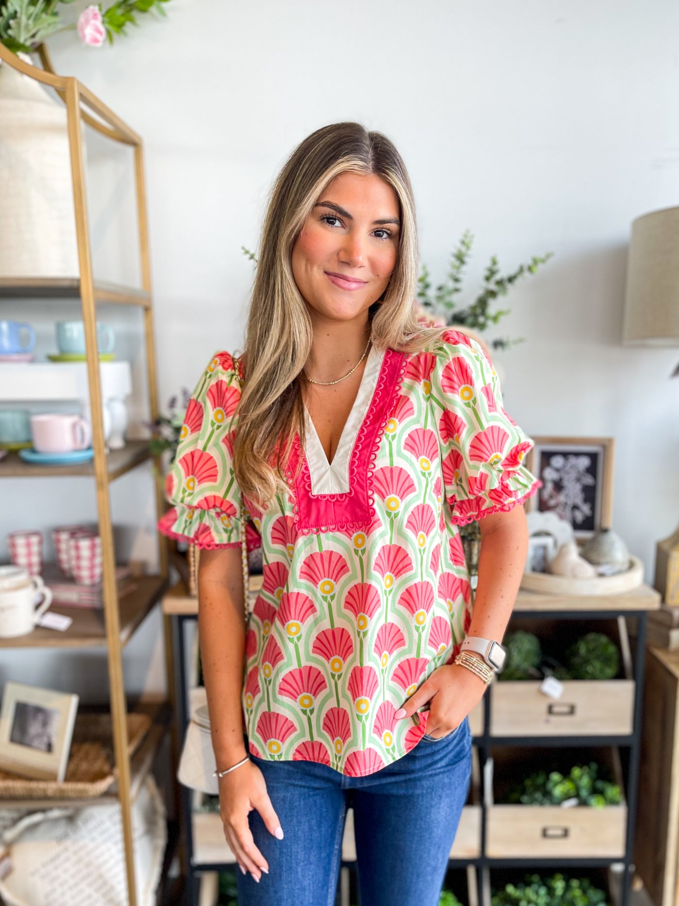 Entro Coral Calypso Top