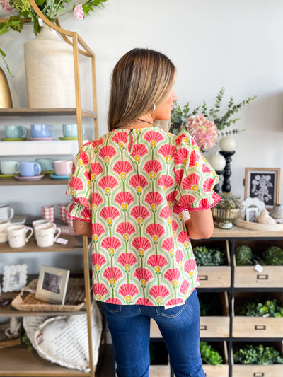 Entro Coral Calypso Top