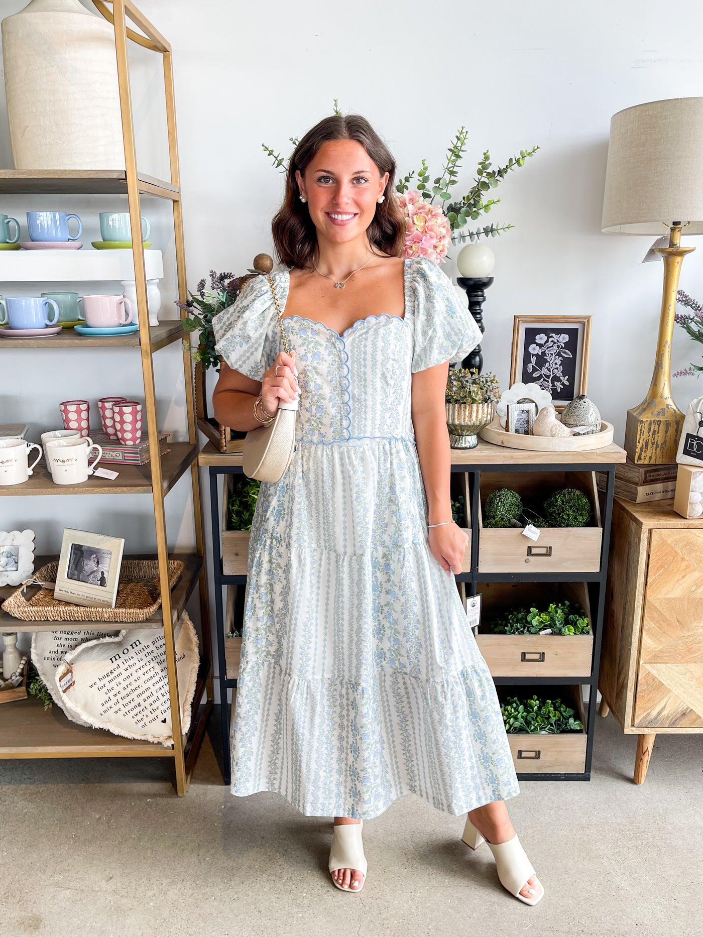 Baby Blue Tullia Floral Dress