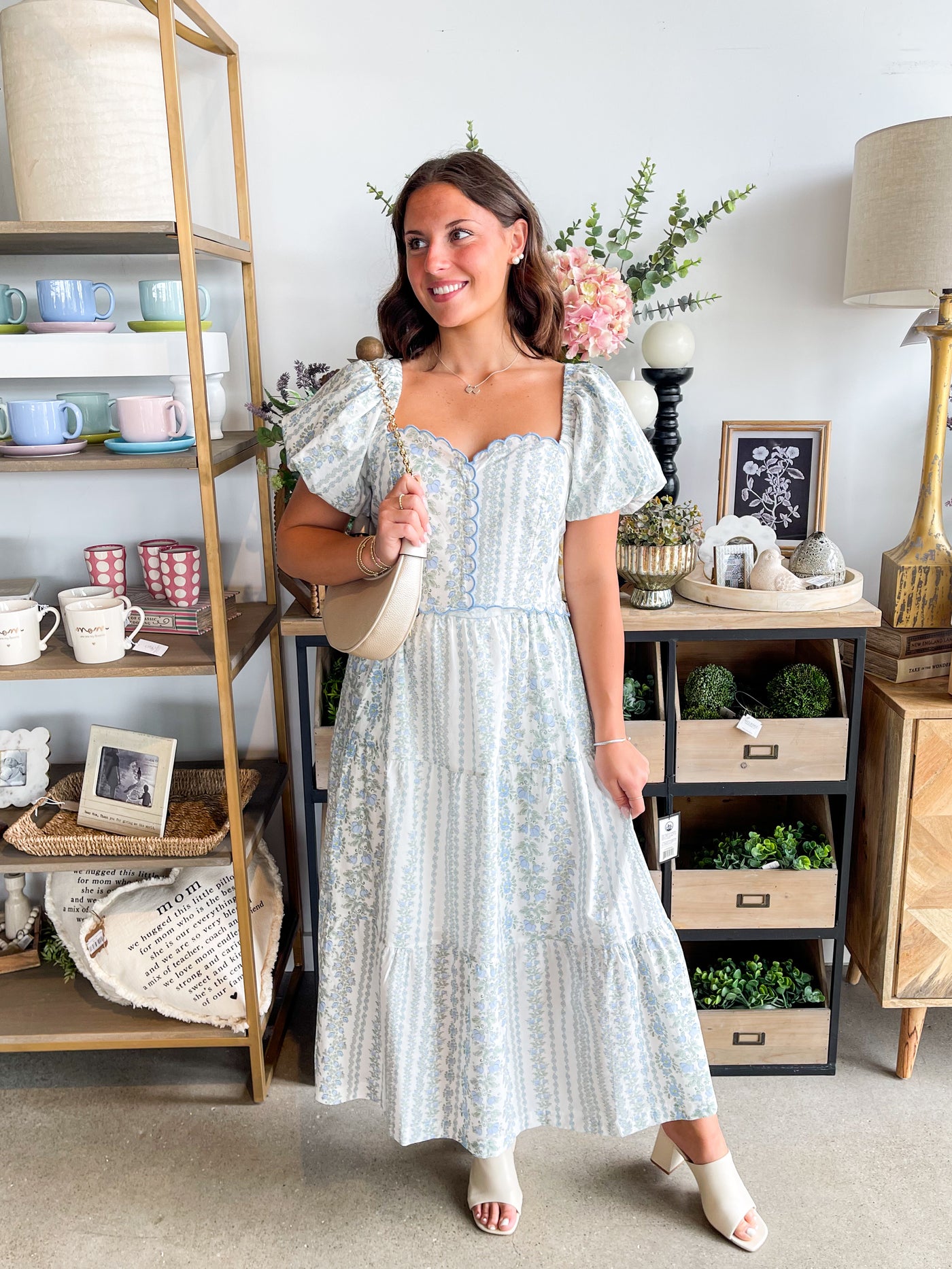 Baby Blue Tullia Floral Dress