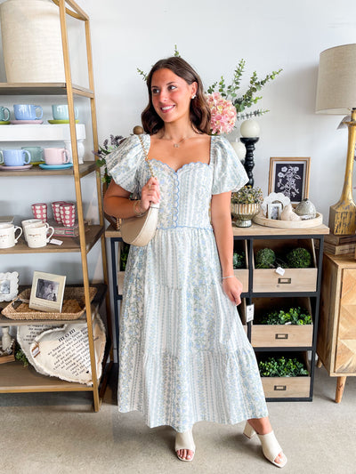Baby Blue Tullia Floral Dress