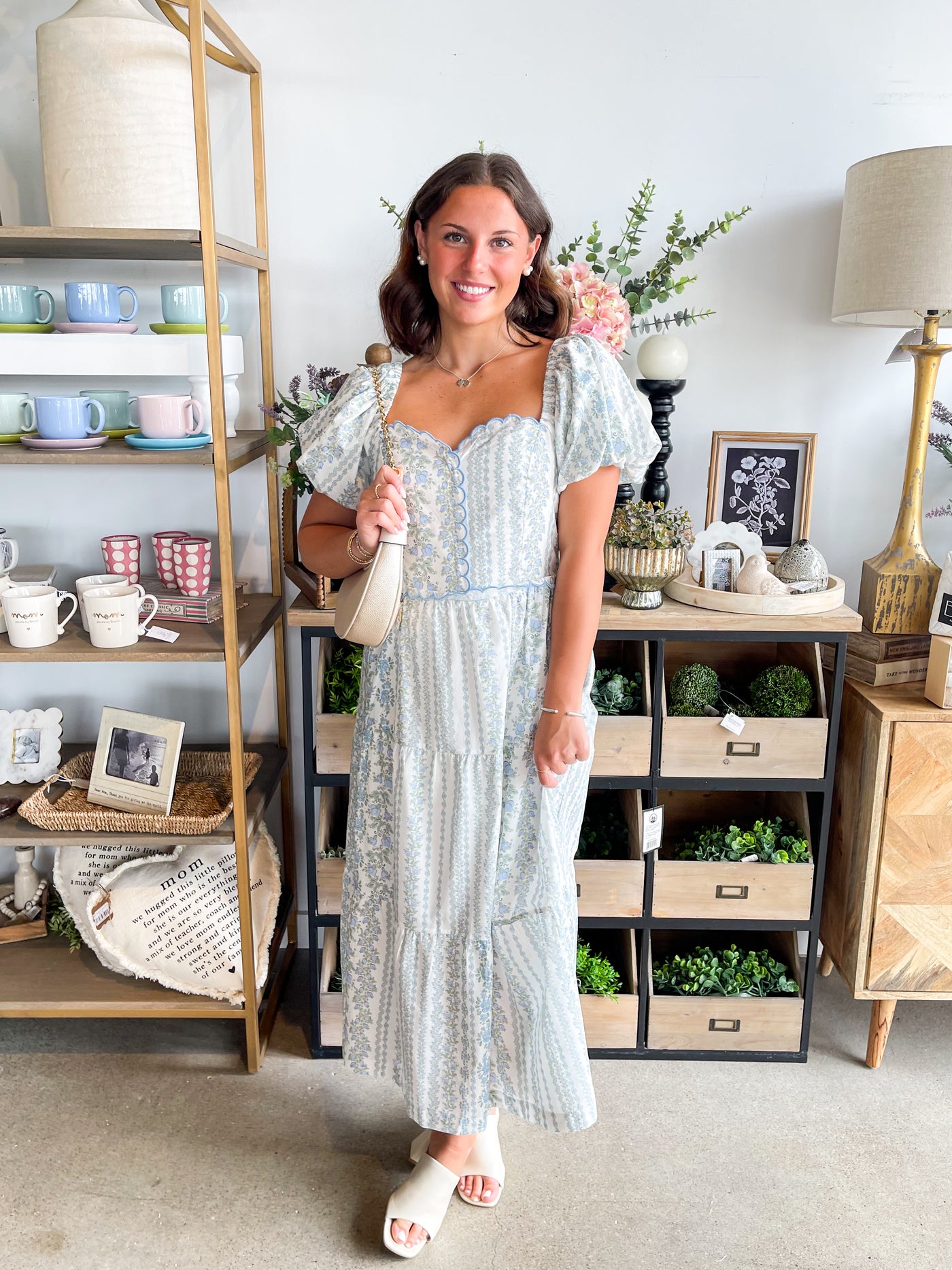 Baby Blue Tullia Floral Dress