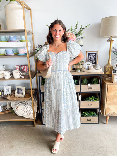 Baby Blue Tullia Floral Dress