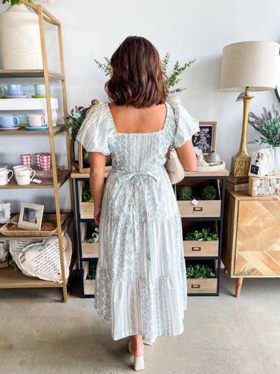 Baby Blue Tullia Floral Dress