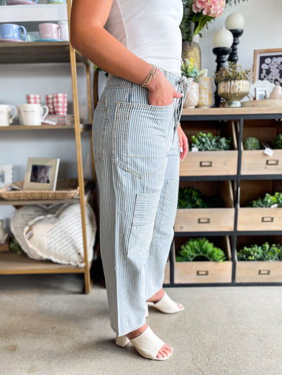 Jennifer Stripe Wash Denim