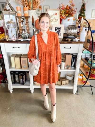 Umgee Rust Clark Dress