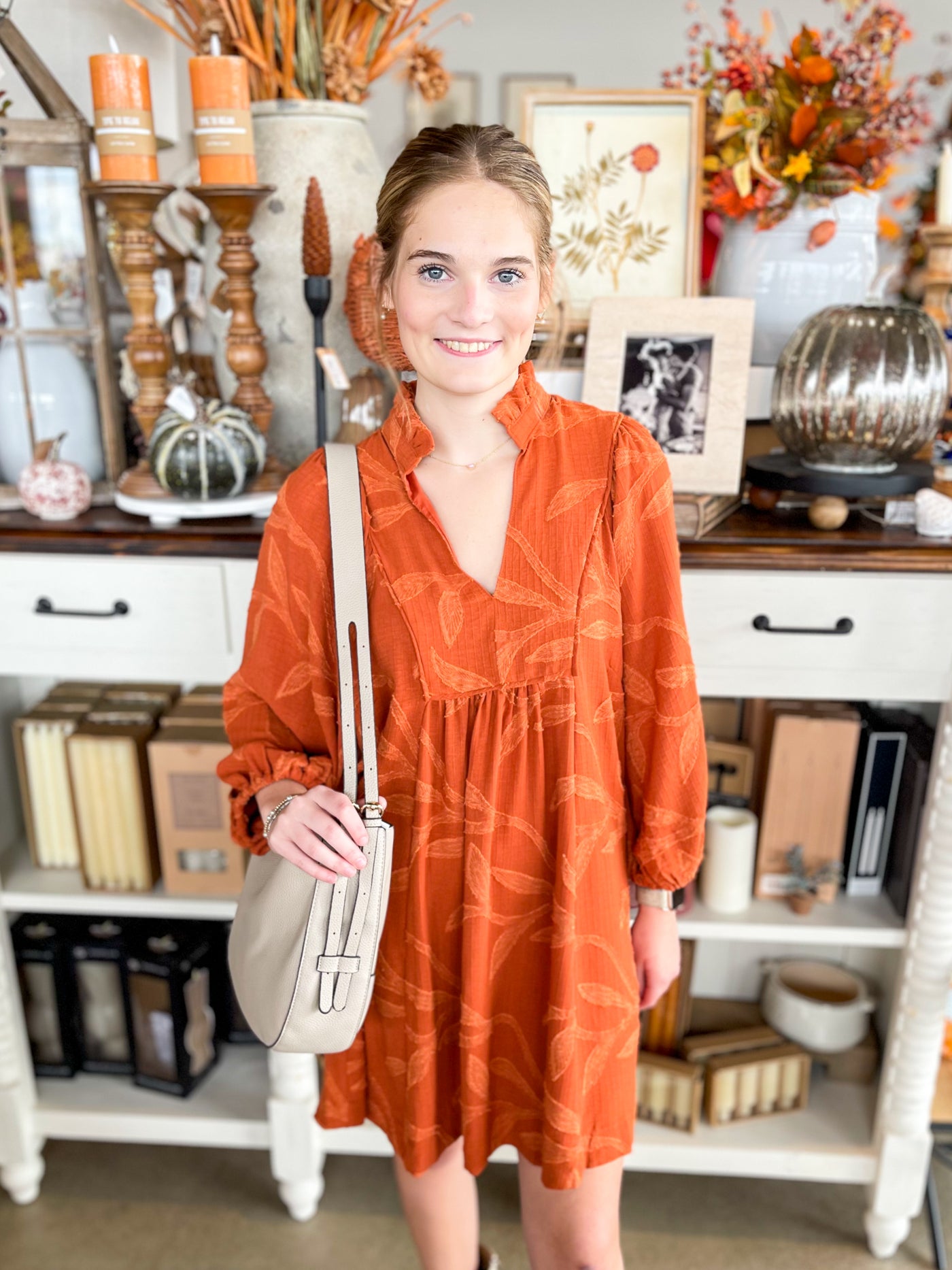 Umgee Rust Clark Dress