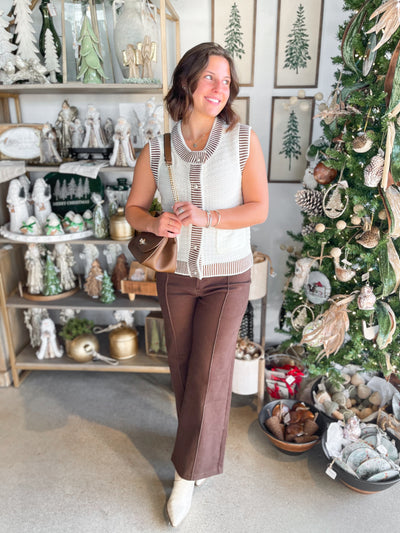 Umgee Cream Coyle Sweater