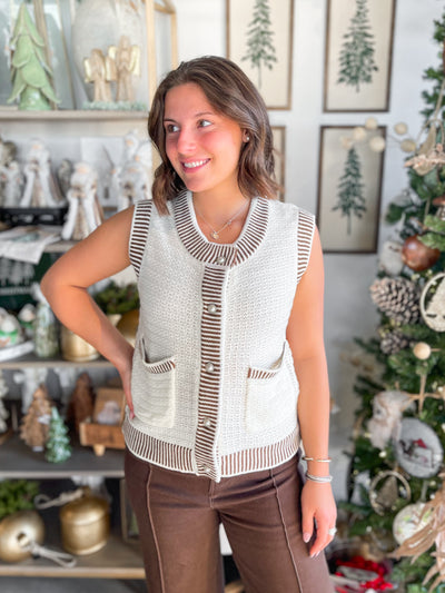 Umgee Cream Coyle Sweater