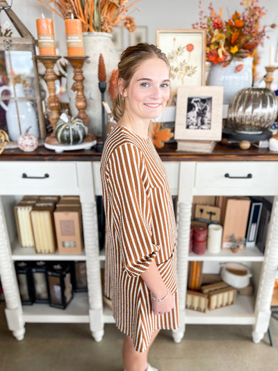 Umgee Caramel Shea Dress