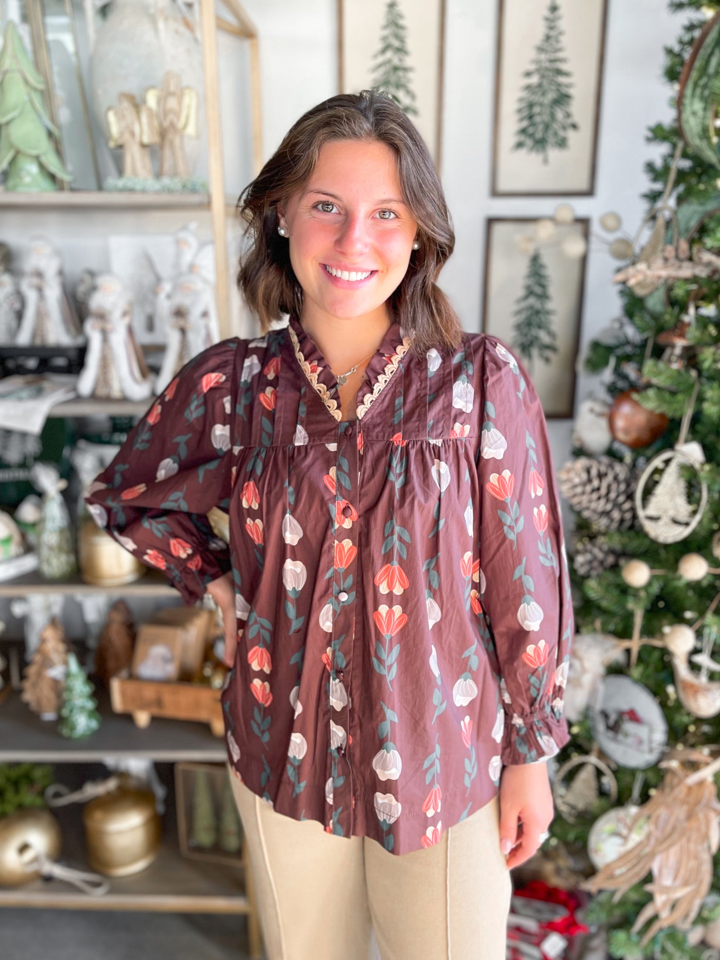 Umgee Brown Mix Phoenix Top