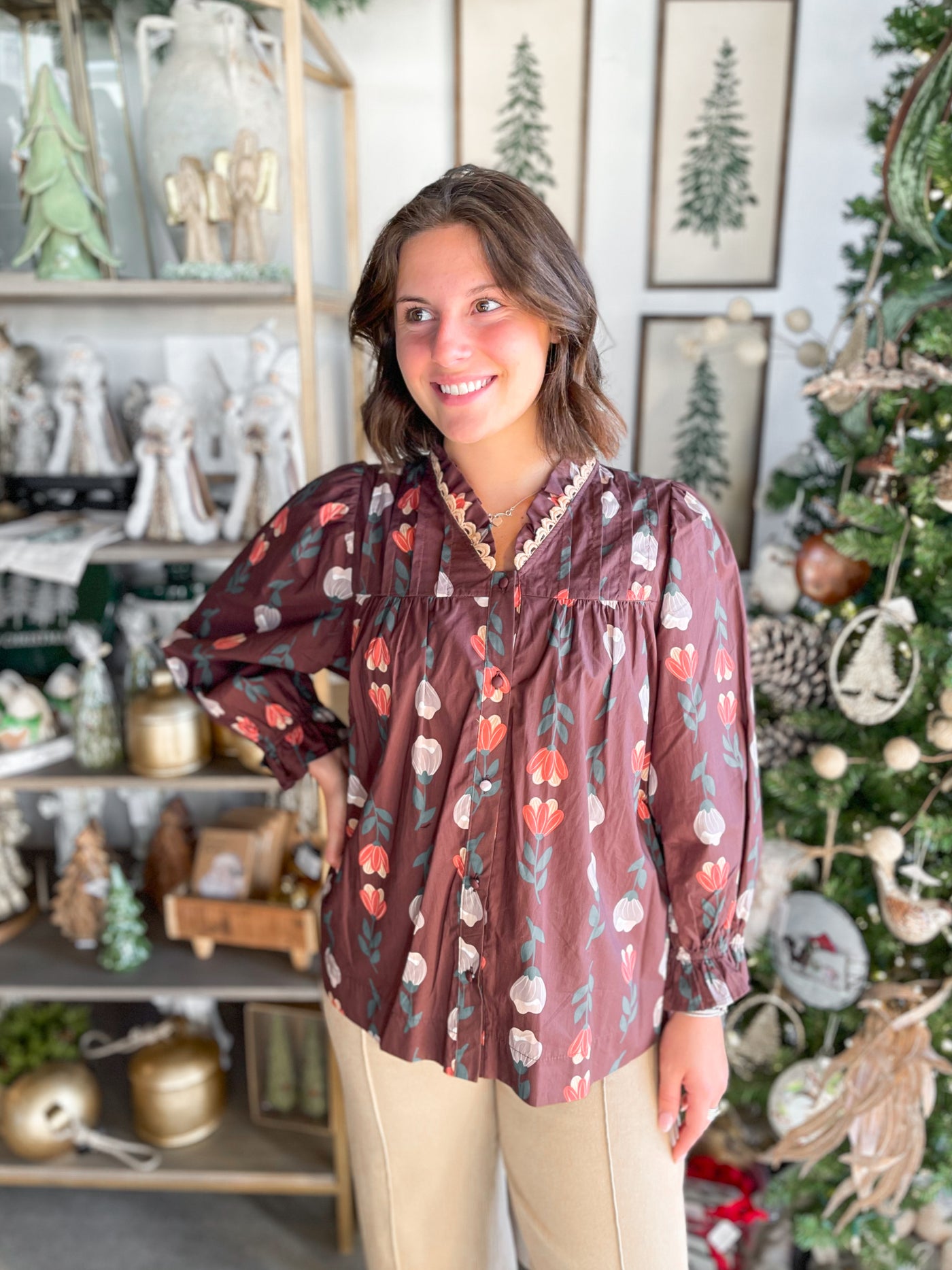 Umgee Brown Mix Phoenix Top