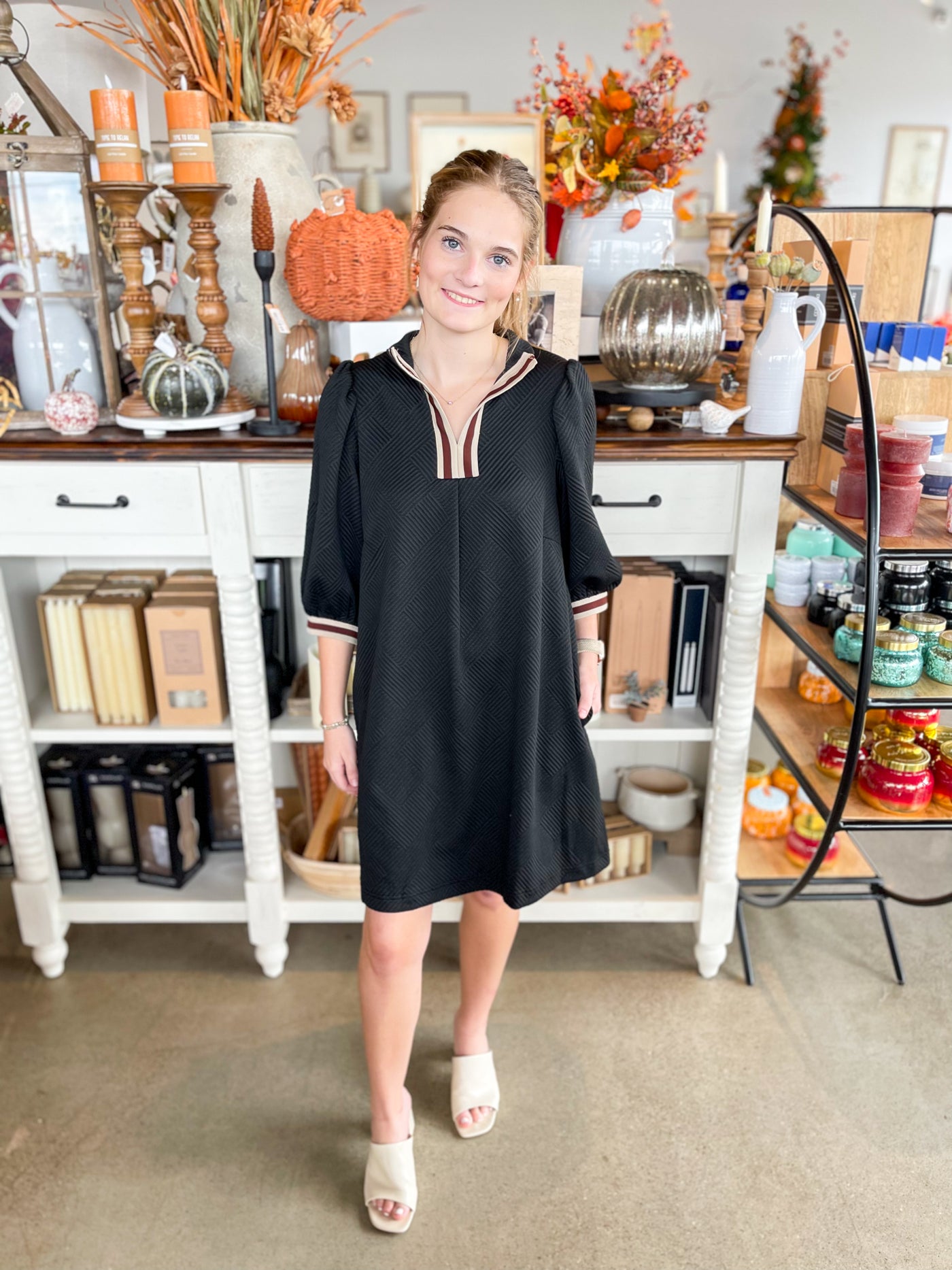 Umgee Black Maria Dress