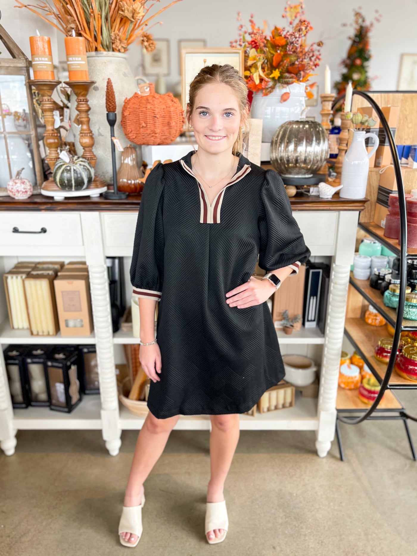 Umgee Black Maria Dress