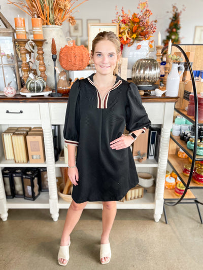Umgee Black Maria Dress