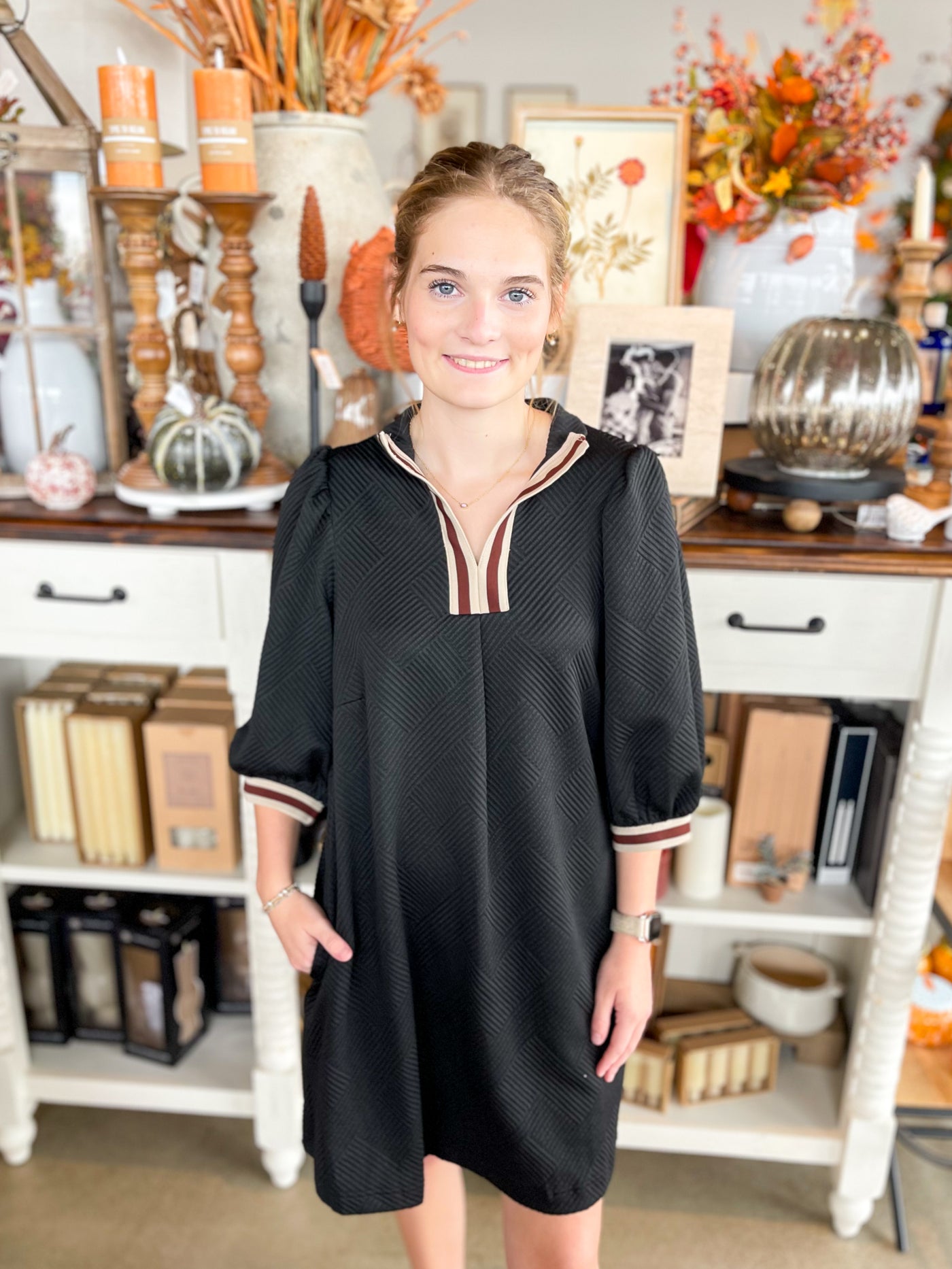 Umgee Black Maria Dress