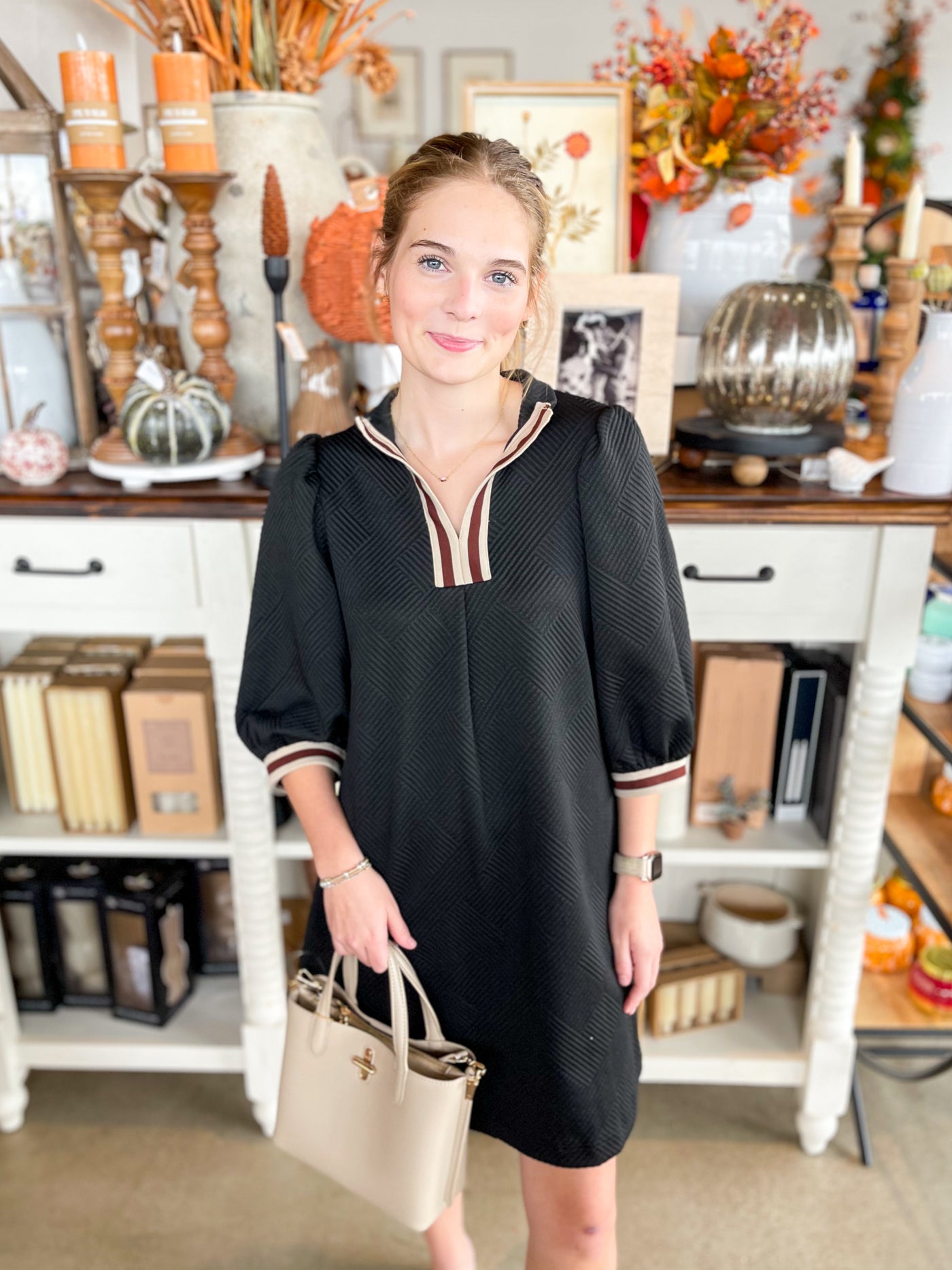 Umgee Black Maria Dress