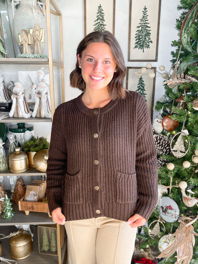 Entro Brown Pruit Cardigan