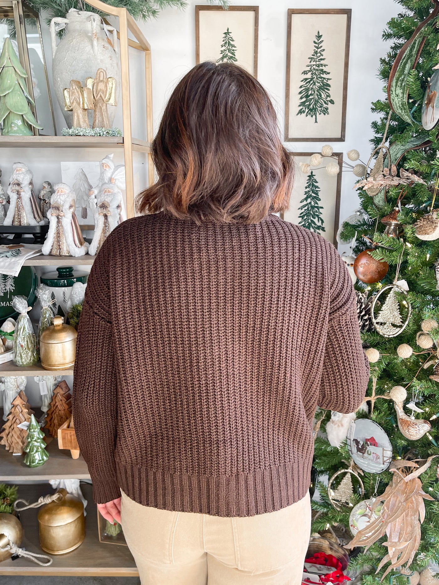Entro Brown Pruit Cardigan