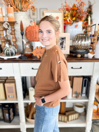 Cocoa Marilyn Vest w/ Buttons