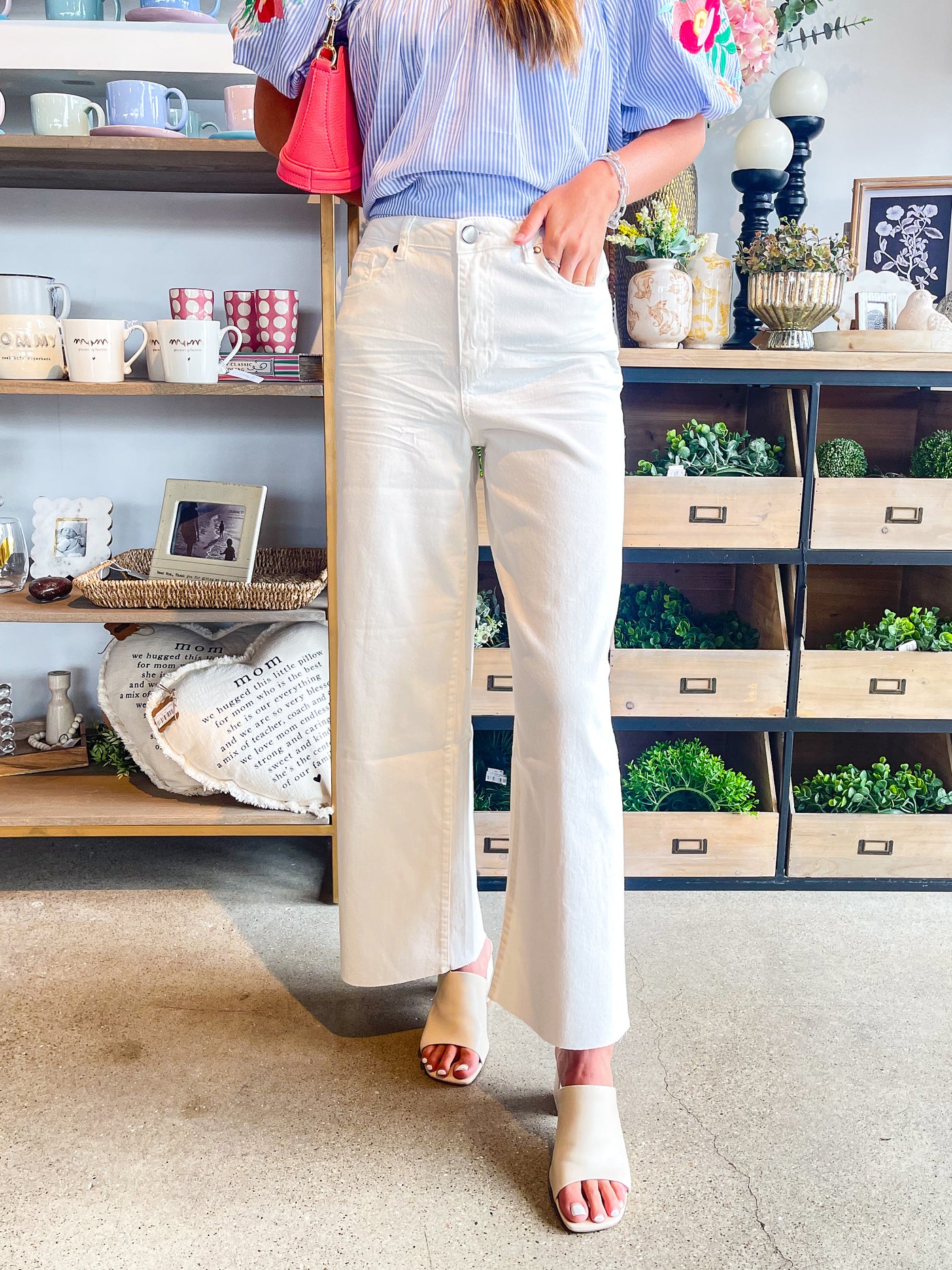 White Soft Twill Pants