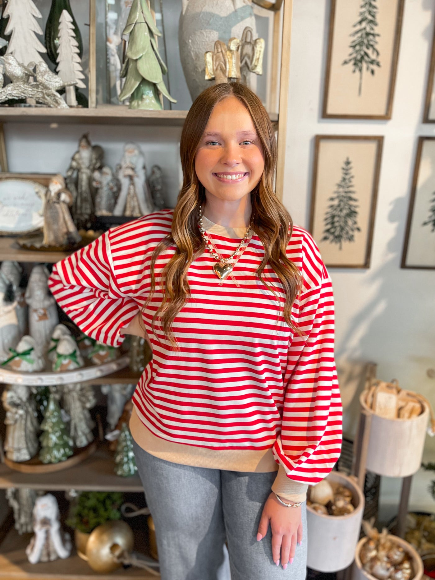 Jodifl Red Ivory Lesli Top