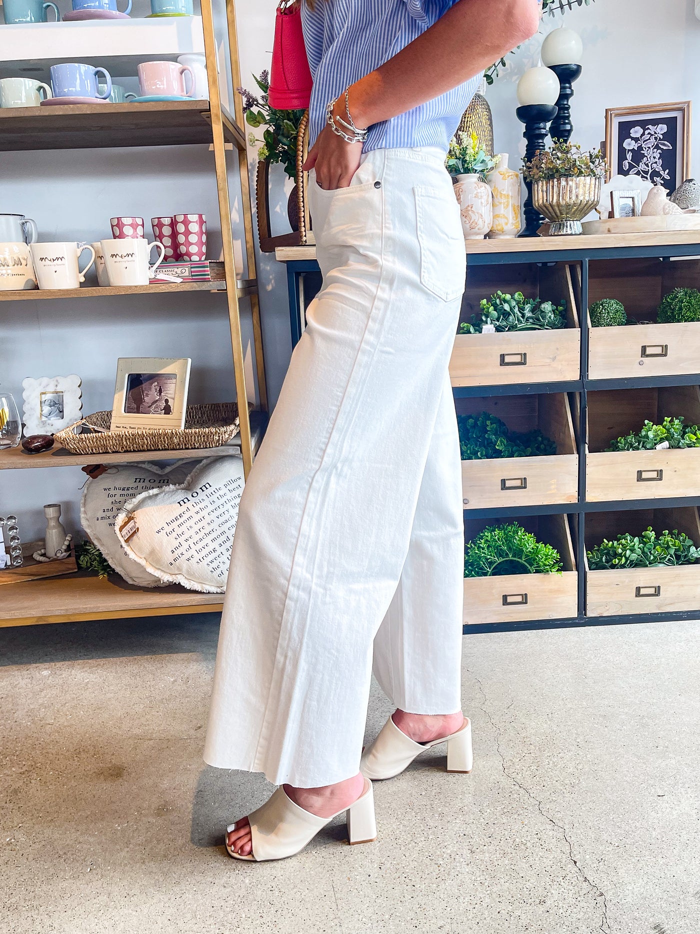 White Soft Twill Pants