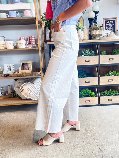 White Soft Twill Pants