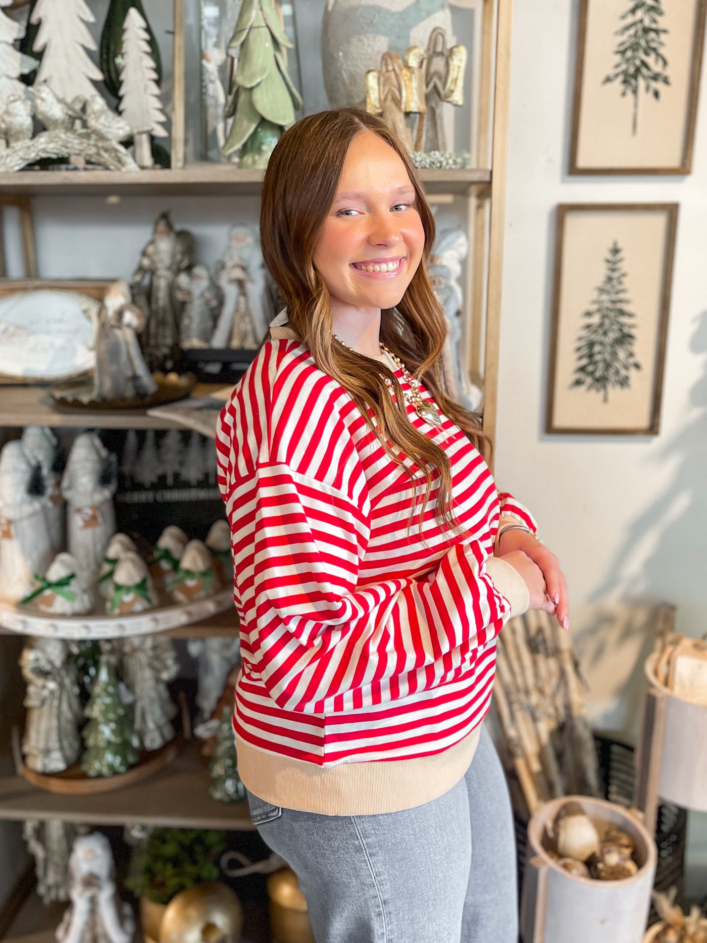 Jodifl Red Ivory Lesli Top