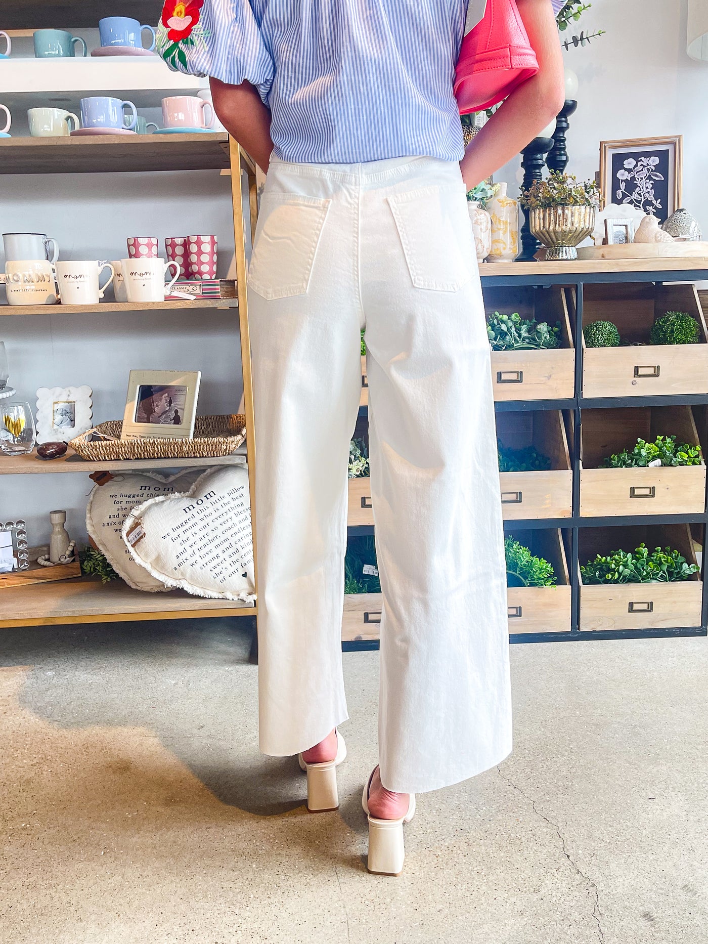 White Soft Twill Pants