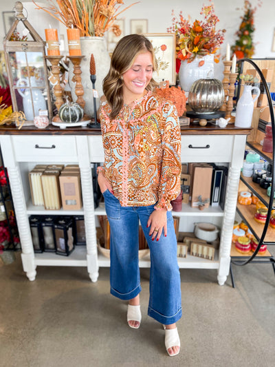Rust Multi Sarah Blouse