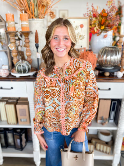 Rust Multi Sarah Blouse
