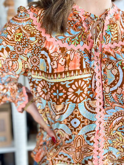 Rust Multi Sarah Blouse