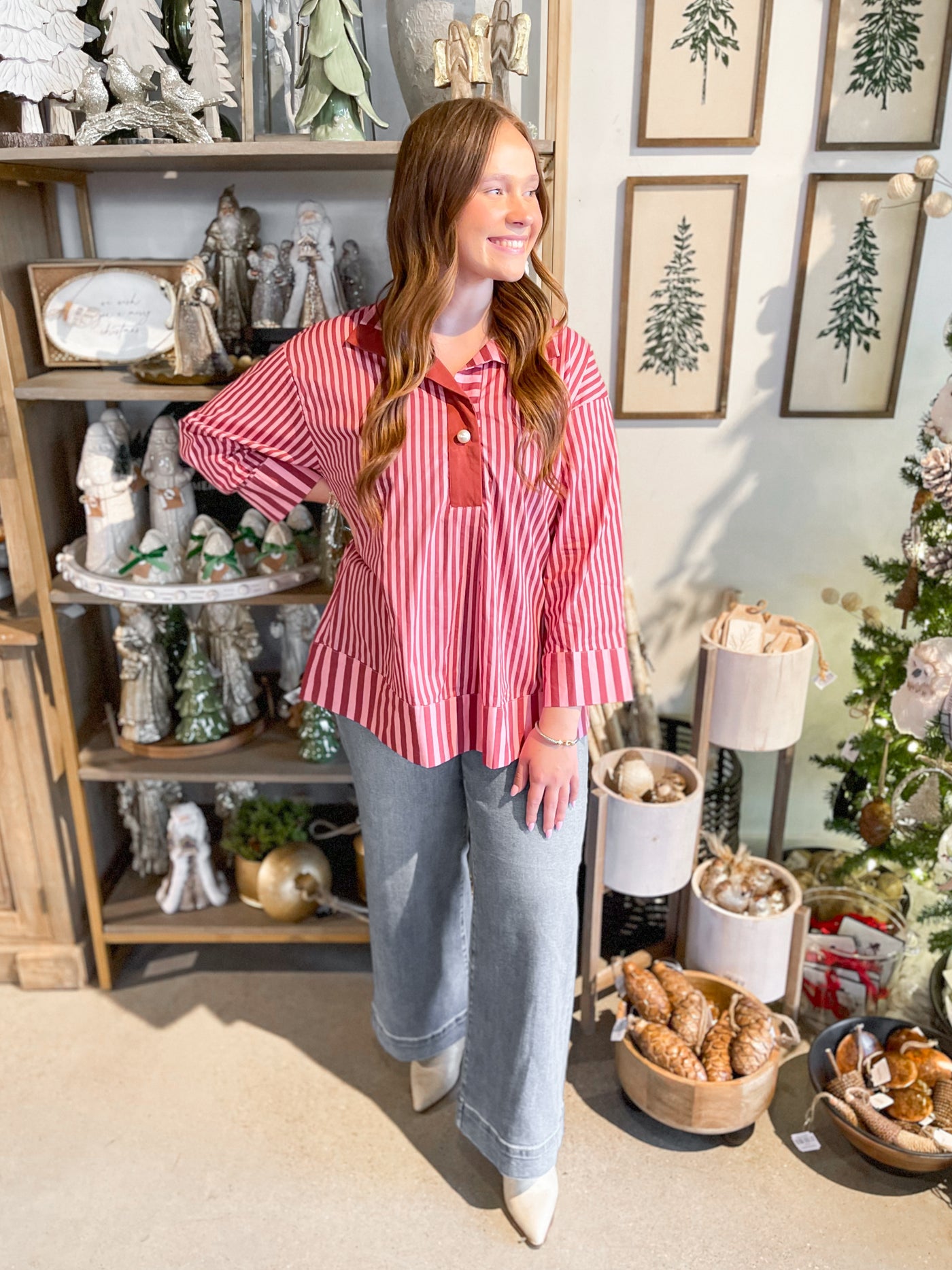 Entro Pink Sherry Top