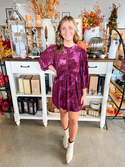 Jodifl Wine Niki Dress