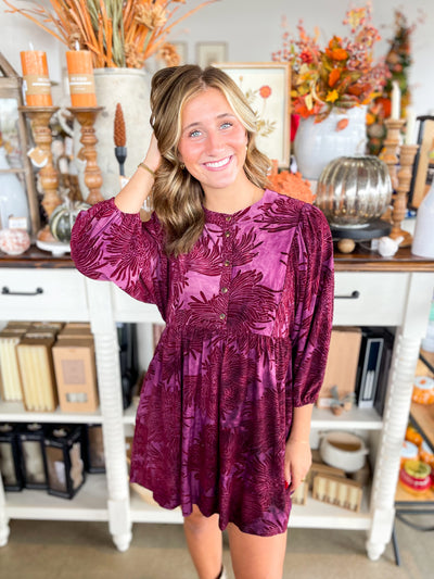 Jodifl Wine Niki Dress