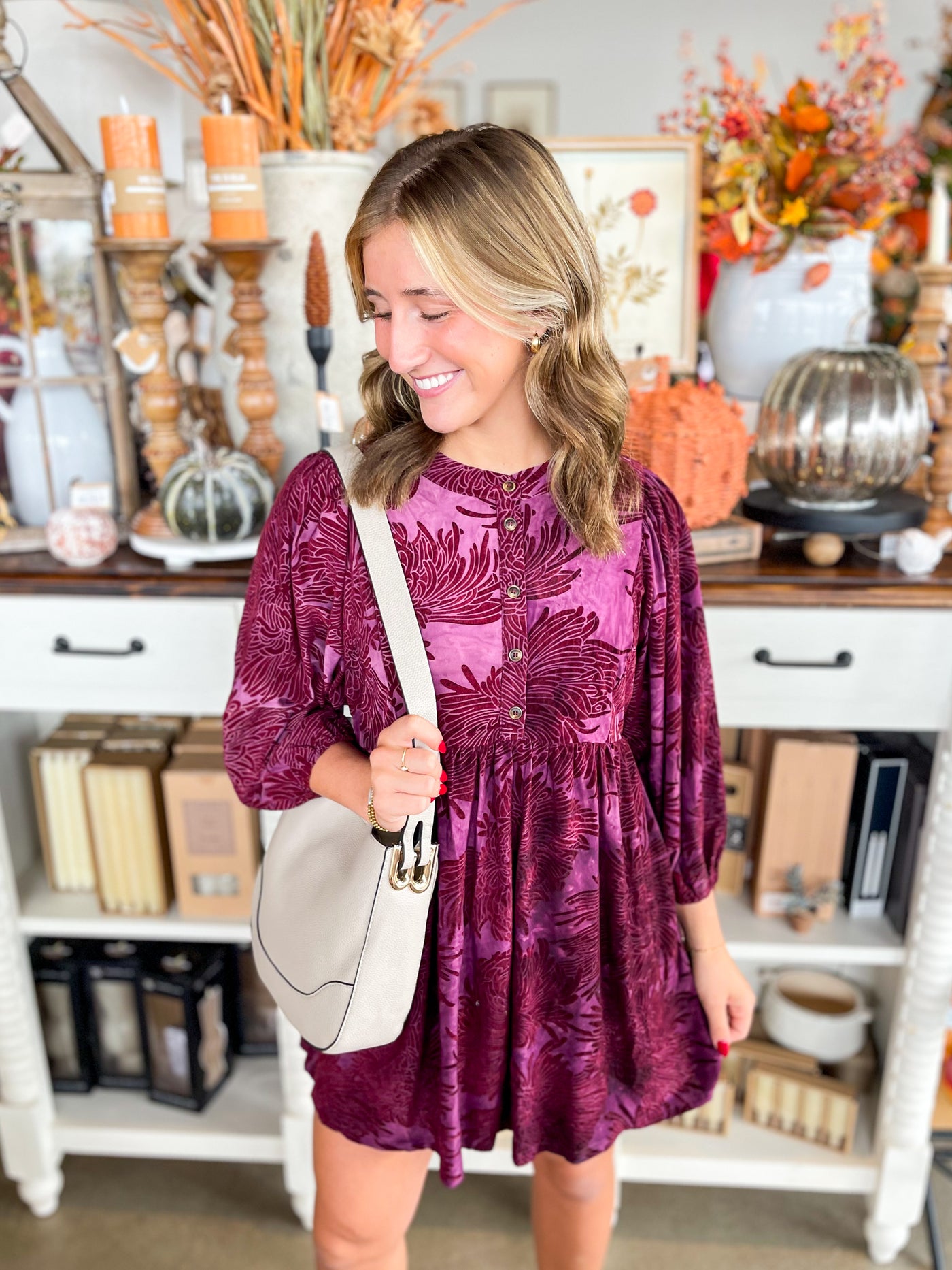 Jodifl Wine Niki Dress
