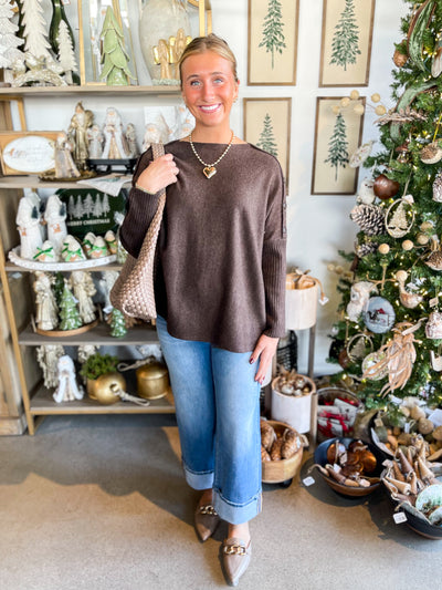 Sheffield Button Sweater One Size