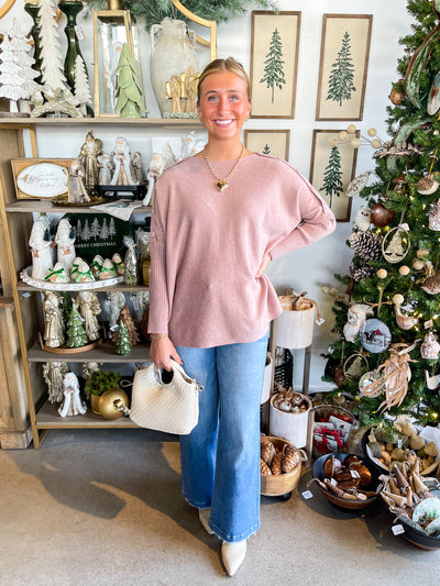 Sheffield Button Sweater One Size